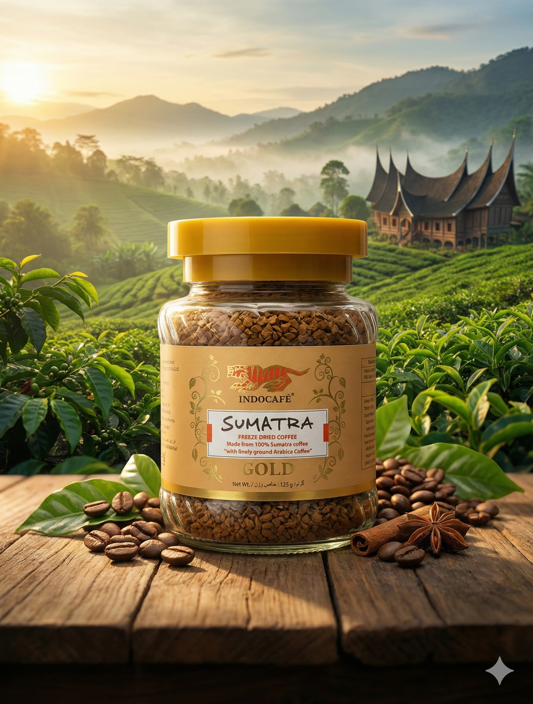 INDOCAFÉ SUMATRA GOLD COFFEE (125g)