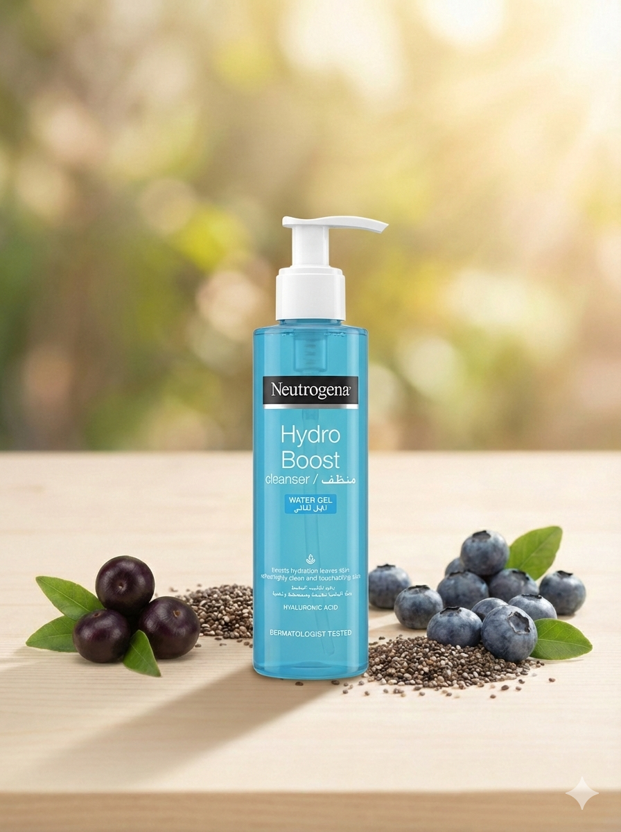 NAUTROGENA HYDRO BOOST CLEANSER GEL (200ml)