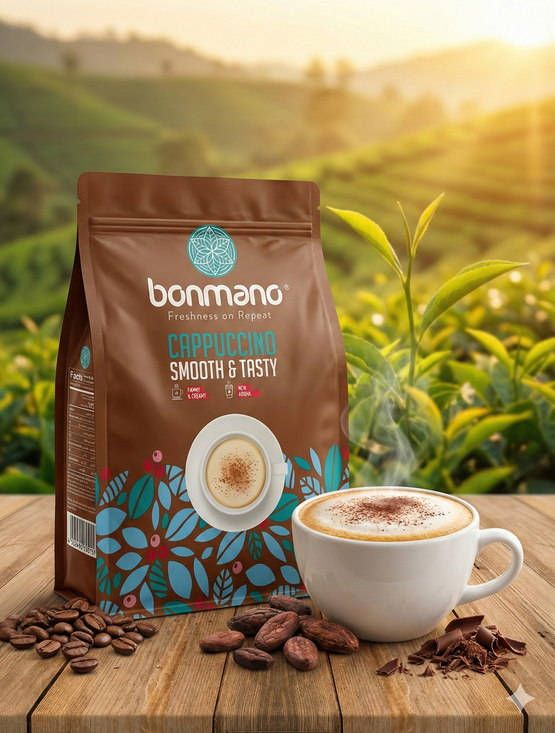 BONMANO CAPPUCCINO SMOOTH & TASTY (24 SACHETS+2 GIFTS)