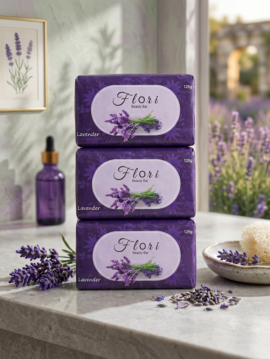 FLORI BEAUTY SOAP 6-PACK BUNDLE - 125GR