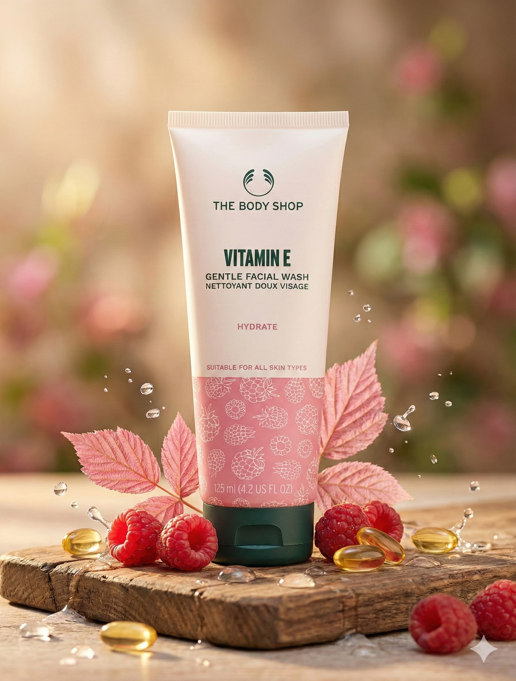 THE BODY SHOP VITAMIN E FACIAL WASH (125ml)