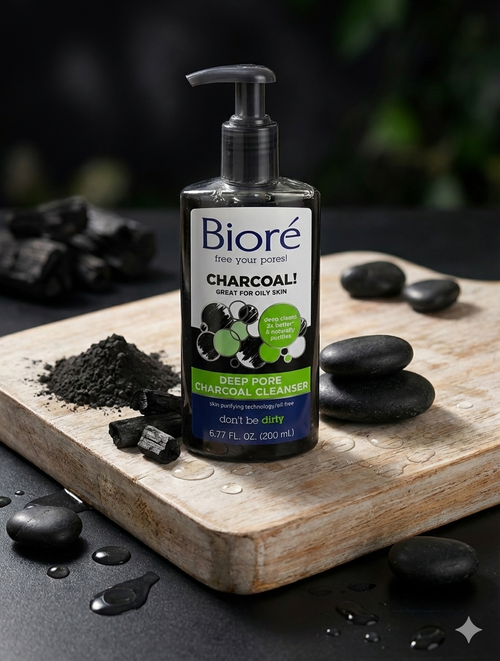BIORÉ DEEP PORE CHARCOL CLEANSER (200ml) - noorzafat.com