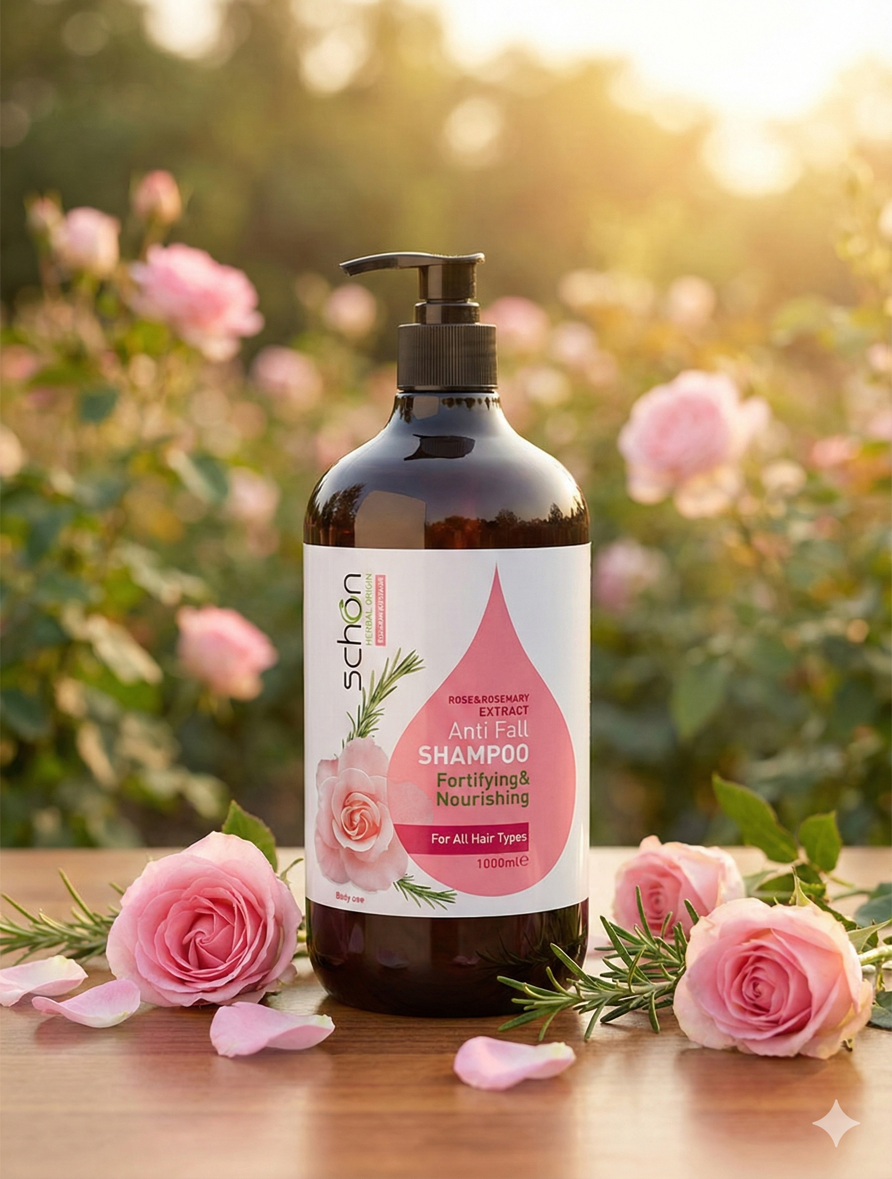 SCHON HERBAL ORIGIN SHAMPOO FOR ALL HAIR TYPES LARGE SIZE (1000ml)