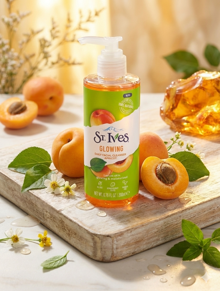 ST.IVES HYDRATING DAILY FACIAL CLEANSER, OIL/PARABEN FREE (200ml)