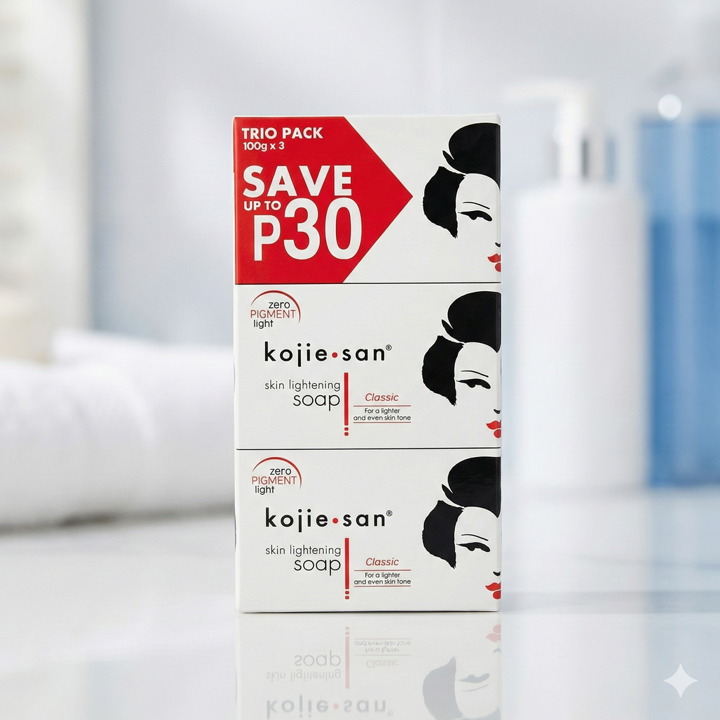 KOJIE SAN SKIN BRIGHTENING SOAP 3-PACK BUNDLE (100g)