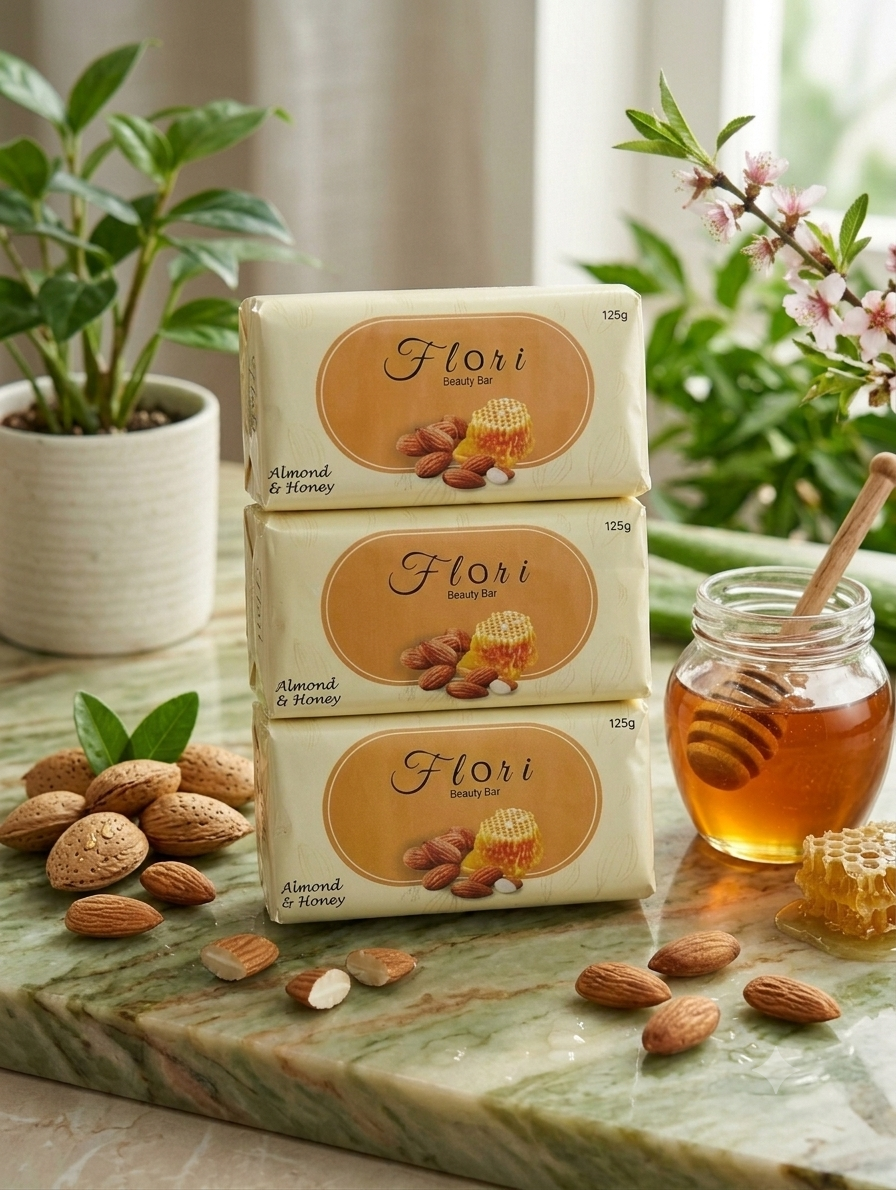FLORI BEAUTY SOAP 6-PACK BUNDLE - 125GR