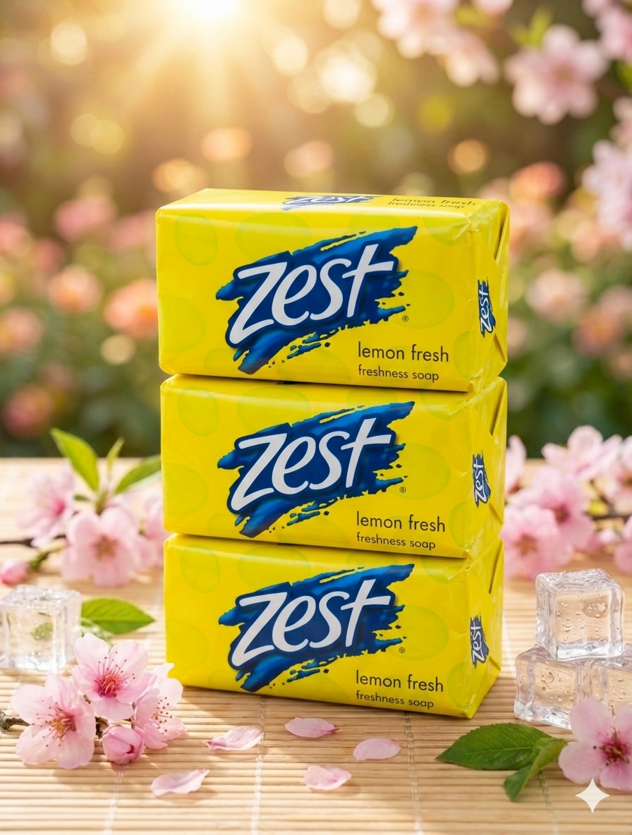 ZEST LEMON FRESHNESS SOAP - 3 PACK BUNDLE - 175G