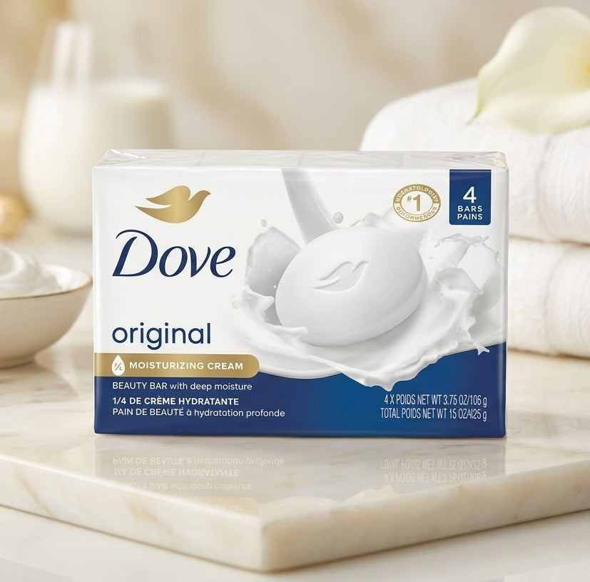 DOVE SOAP - 4 PACK BUNDLE - 106GR - 100% ORIGINAL PRODUCT
