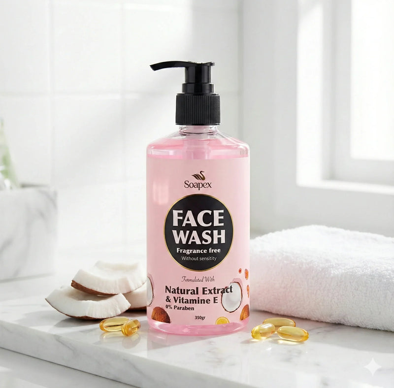 SOAPEX FACEWASH FRAGRANCE,PARABEN FREE WITH VITAMIN C (350g) - noorzafat.com