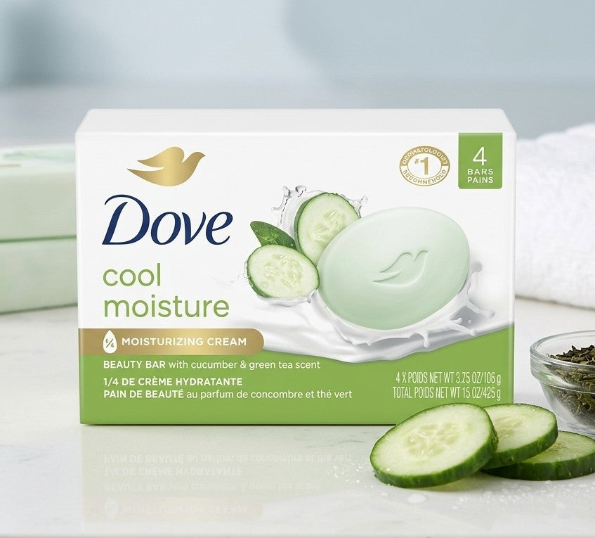 DOVE SOAP - 4 PACK BUNDLE - 106GR - 100% ORIGINAL PRODUCT